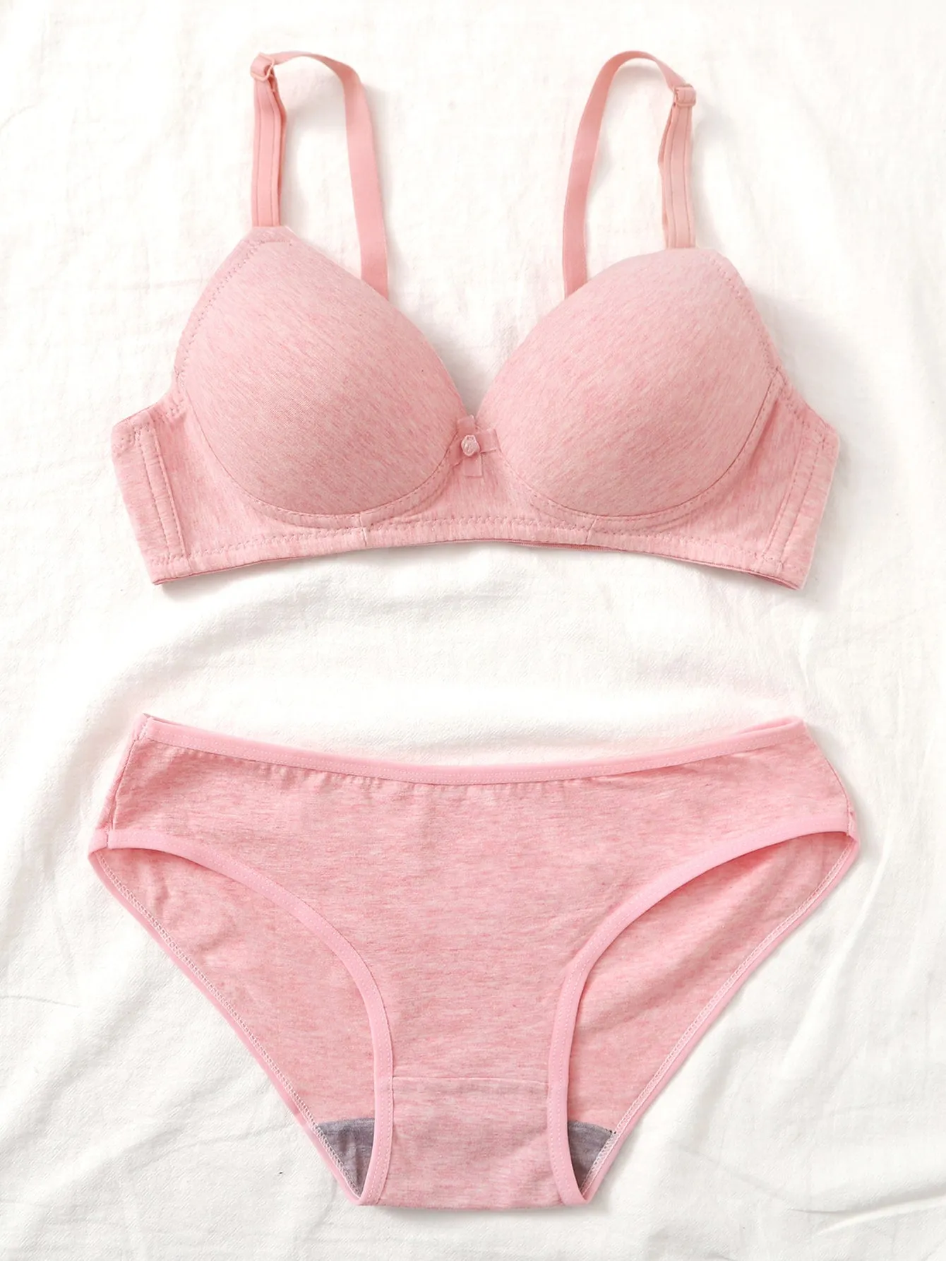 Full Cup Solid Lingerie Set sold by Negative product image thumbnail 3