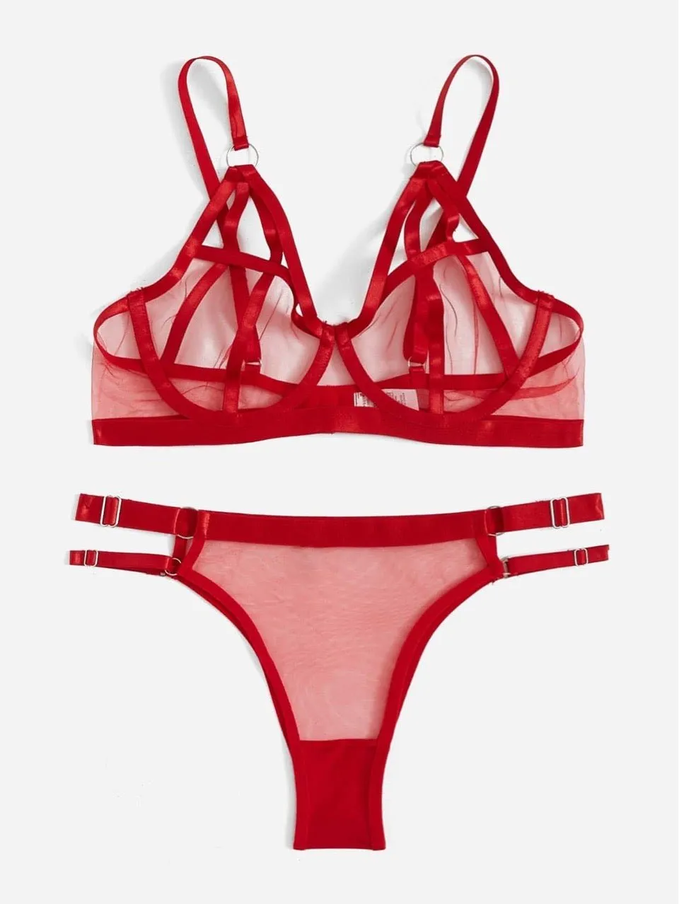 Strap Mesh Lingerie Set FD sold by Negative