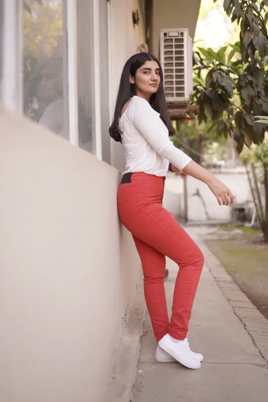 Basic Plain Skinny Jeans FD sold by Negative