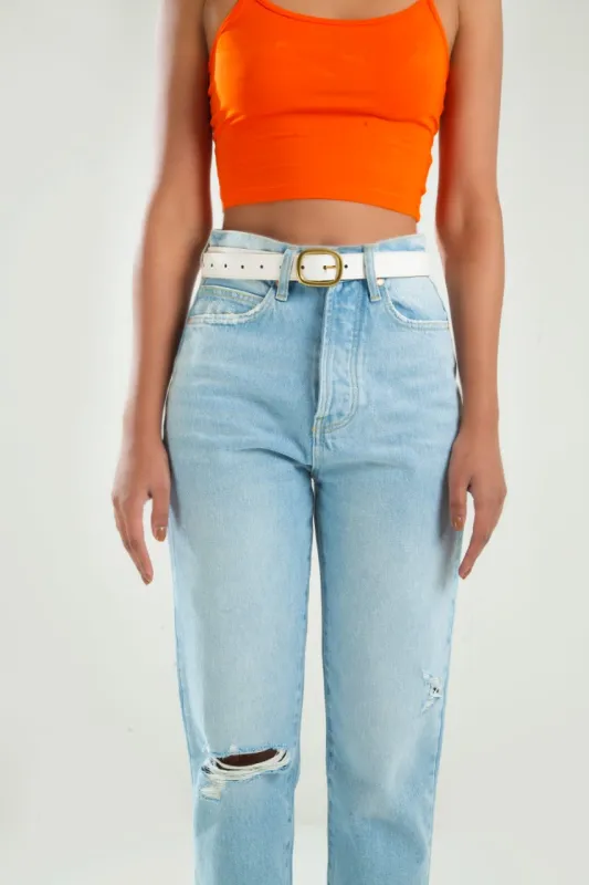 Small Pockets Ripped Ankle Jeans FD made by Negative