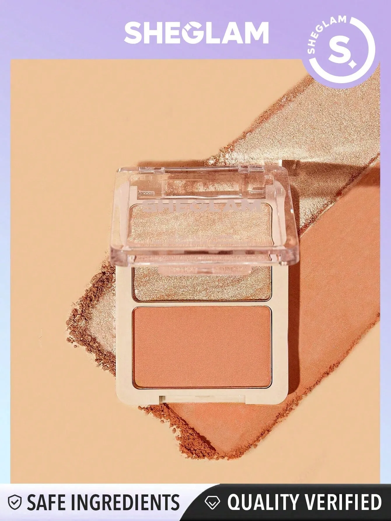 SHEGLAM Glam 101 Hybrid Highlighter & Blush Duo-Seville sold by Negative product image thumbnail 2