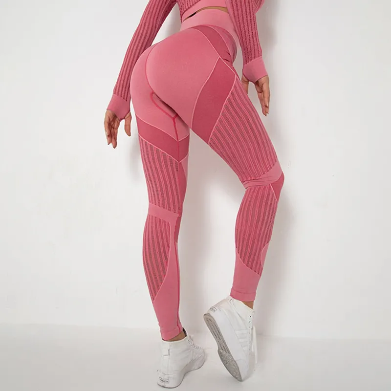 The Sculpt-Flex | Seamless Mesh-Panel High-Waist Yoga Pants made by Negative