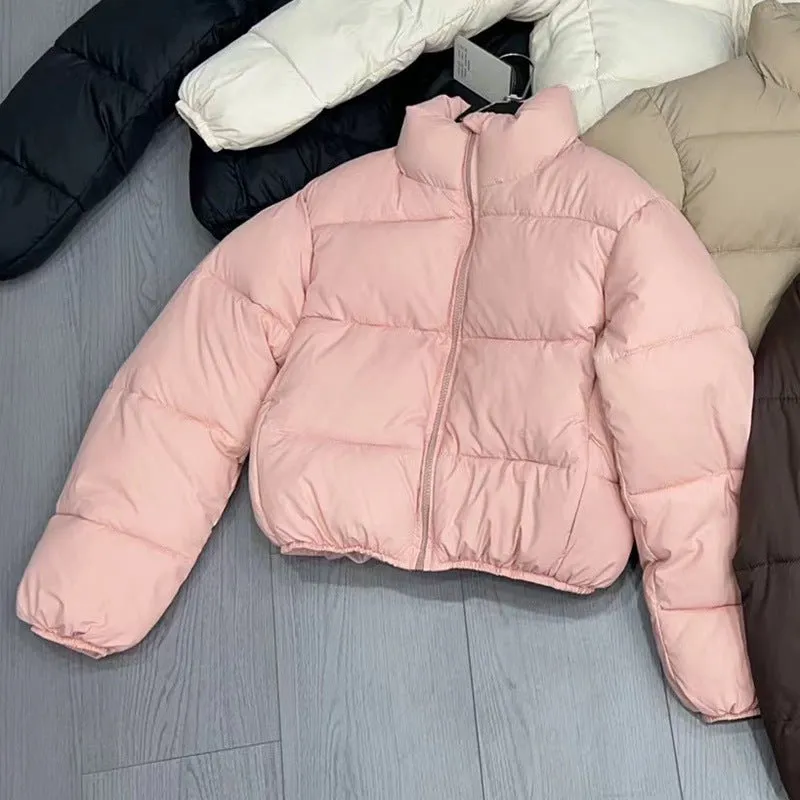The Cozy Crop Puffer | Women's Down Cotton Cropped Puffer Jacket sold by Negative product image thumbnail 5