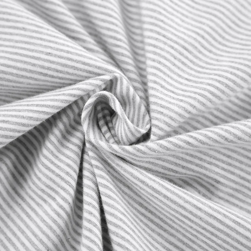 The Cozy Stripe | Knitted Striped Short-Sleeve Shorts Pajama Set sold by Negative product image thumbnail 4