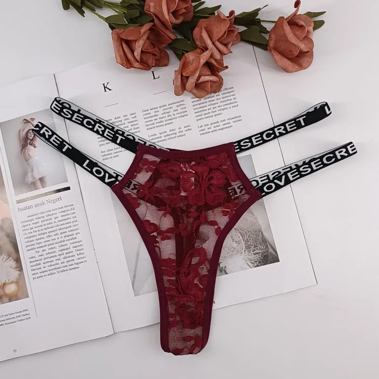 Lace Whisper | Seamless Low-Rise Lace Thong Panties sold by Negative product image thumbnail 3