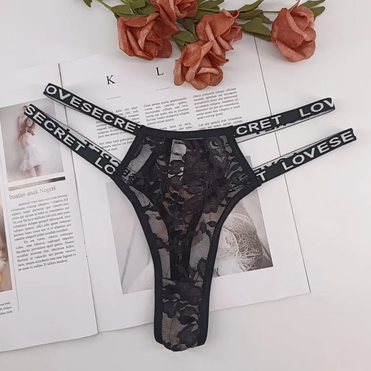 Lace Whisper | Seamless Low-Rise Lace Thong Panties sold by Negative product image thumbnail 4