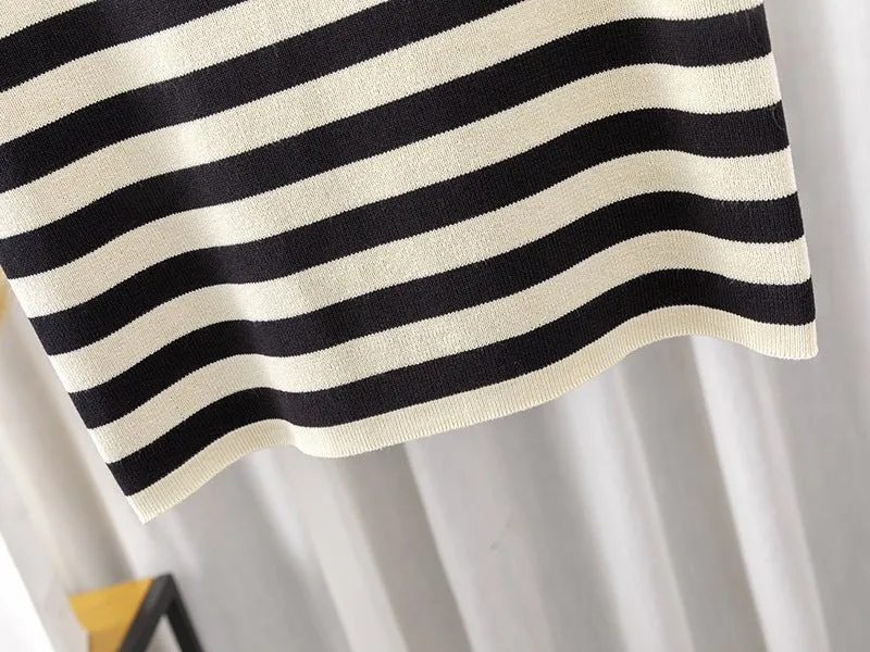 The Breezy Stripe | Women's Ice Silk Sleeveless Knit Top sold by Negative product image thumbnail 5