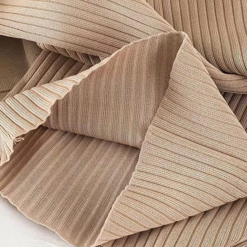 The Refined Drape | Solid Color Halter-Neck Top & High-Waist Wide-Leg Pants Set sold by Negative product image thumbnail 4