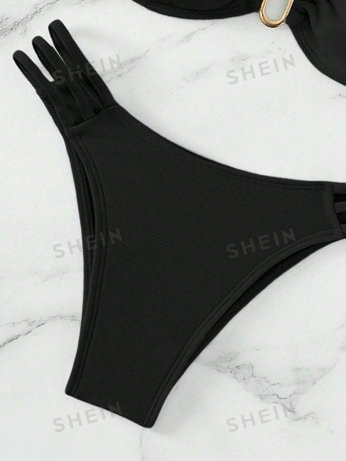 Black Carnival | U-Buckle Cut-Out Bikini Set sold by Negative product image thumbnail 5