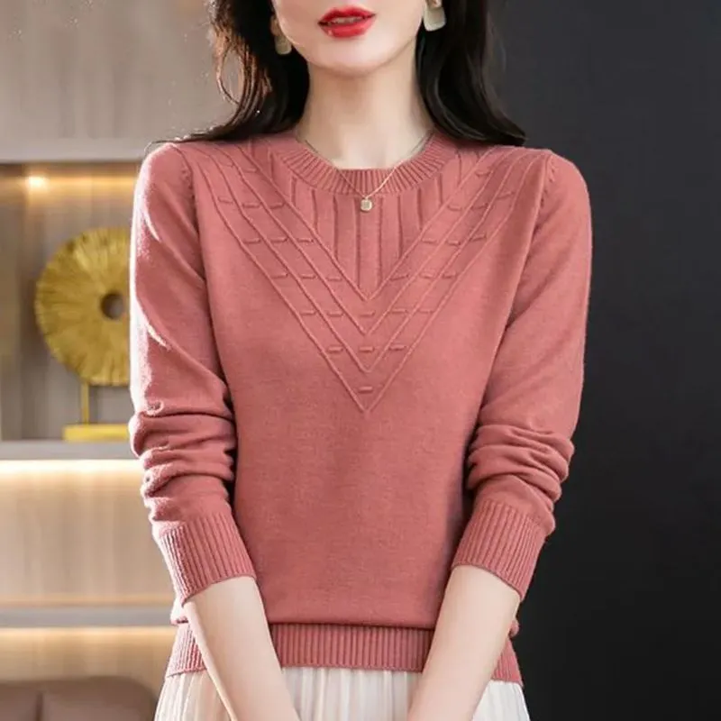 Women’s Semi-Turtleneck Pullover Sweater – Elegant Autumn 2025, Slim & Comfortable Knit sold by Negative product image thumbnail 5