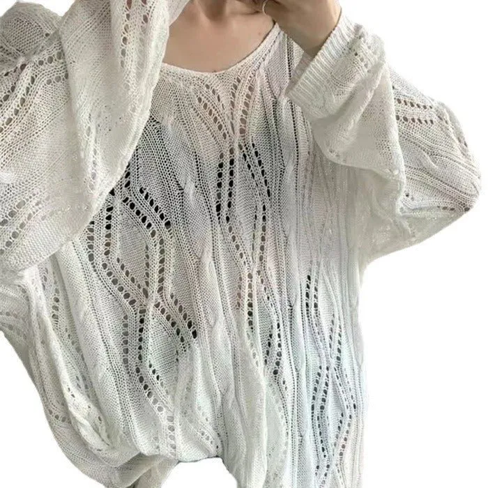 The Timeless Knit | Solid Color V-Neck Long-Sleeve Pullover Sweater sold by Negative product image thumbnail 5