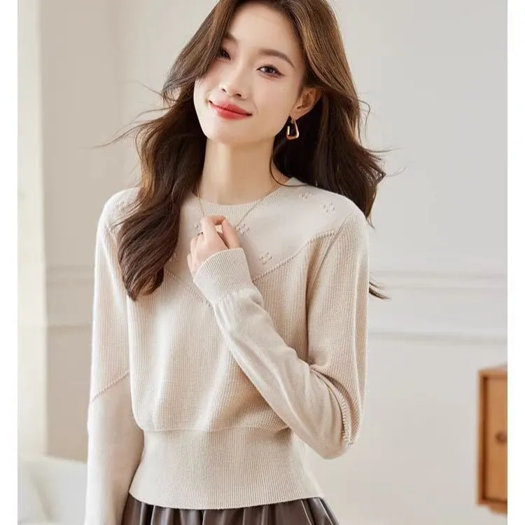 Slim-Fit Semi-Turtleneck Pullover Sweater for Women– Elegant & Comfortable Commuter Style sold by Negative product image thumbnail 5