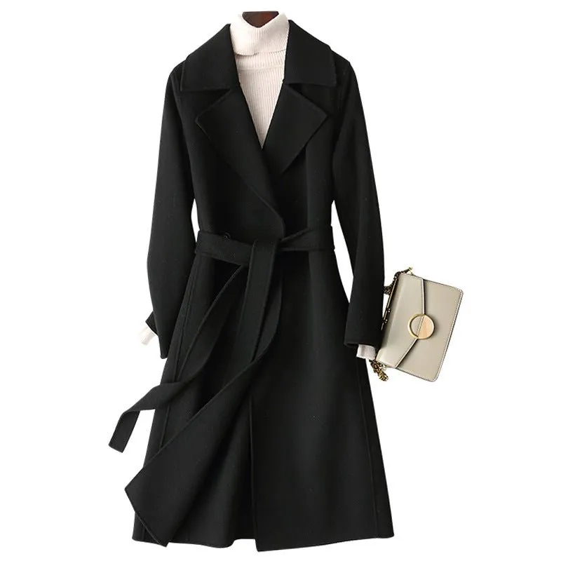 Premium Wool Long Coat – Double-Breasted Slim-Fit Wool Jacket | 2025 Elegant Commuter Style sold by Negative product image thumbnail 5