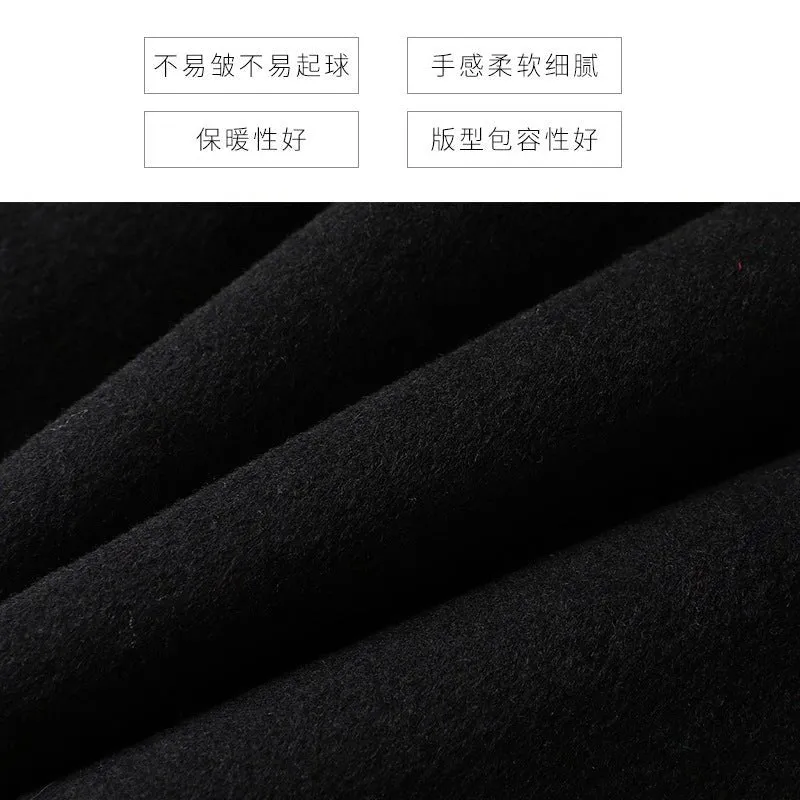Premium Wool Long Coat – Double-Breasted Slim-Fit Wool Jacket | 2025 Elegant Commuter Style sold by Negative product image thumbnail 4