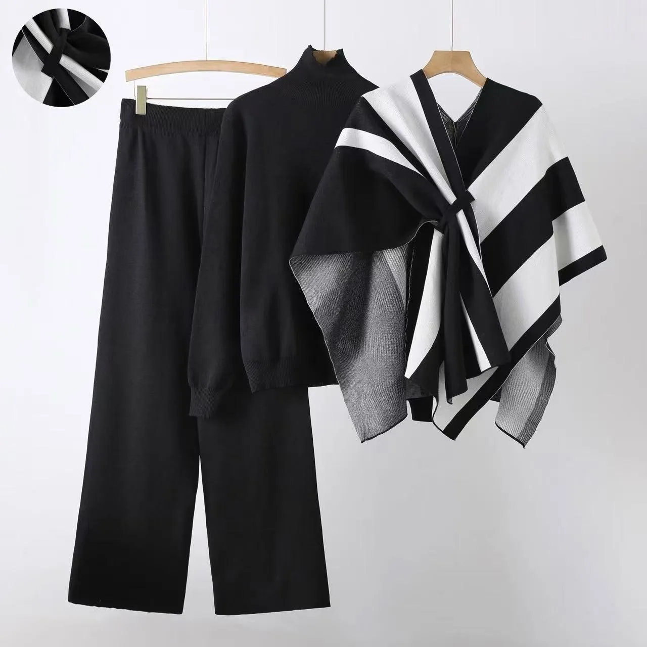 The Geo Elegance | Women's Geometric Print Long-Sleeve Top & Pants Set sold by Negative product image thumbnail 3