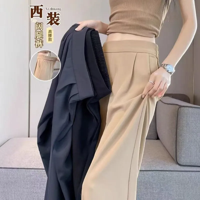 Women’s High-Waist Straight-Leg Dress Pants | Yarn-Dyed Street Style Trousers sold by Negative product image thumbnail 2