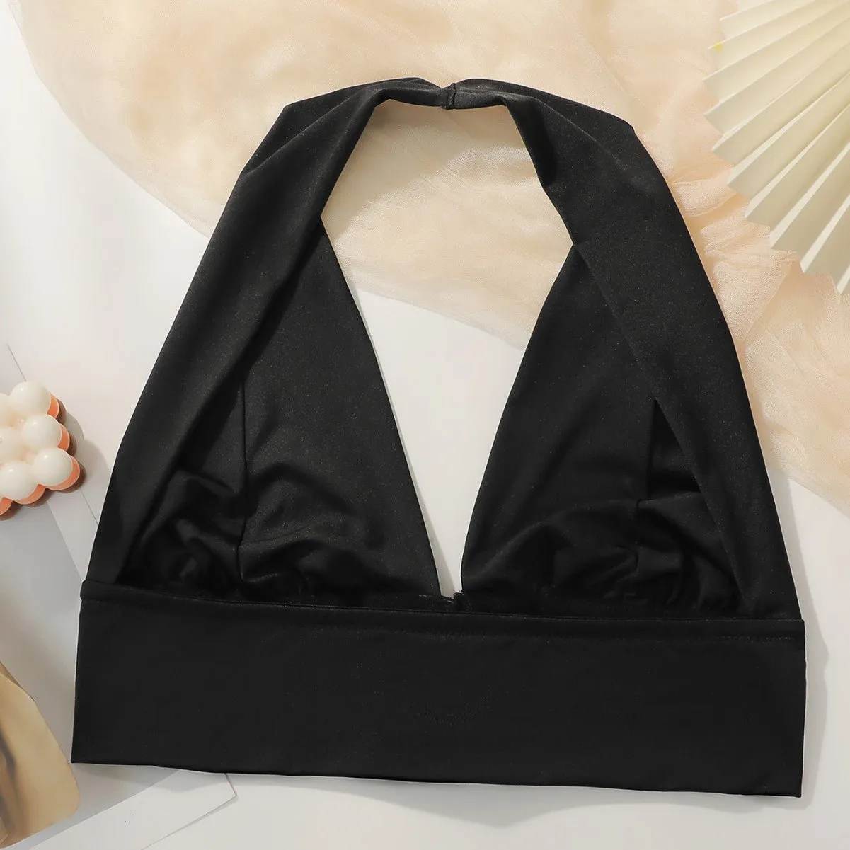 The Bold Reveal | Plus Size Halter Front-Closure Backless Bra sold by Negative product image thumbnail 4