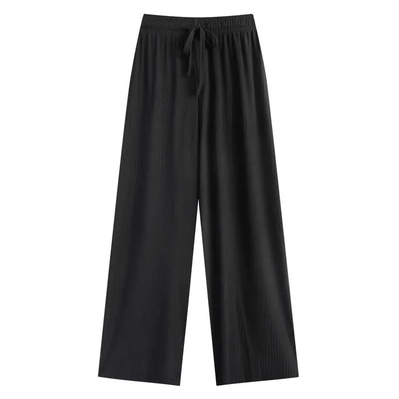 Negative Apparel Women’s High-Waist Wide-Leg Casual Pants – Japanese & Korean Style, Solid Colors | Summer 2025 Collection sold by Negative product image thumbnail 4