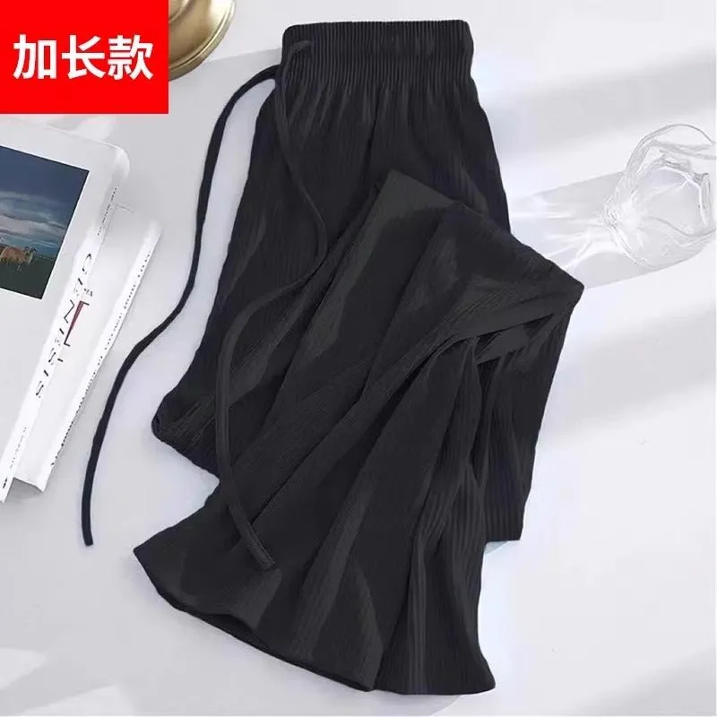 Negative Apparel Women’s High-Waist Wide-Leg Casual Pants – Japanese & Korean Style, Solid Colors | Summer 2025 Collection sold by Negative product image thumbnail 5