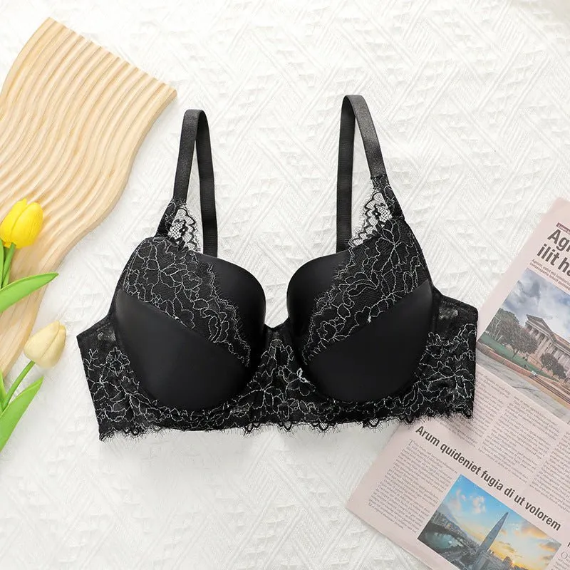 The Lace Allure | Plus-Size Underwire Lace Push-Up Bra made by Negative