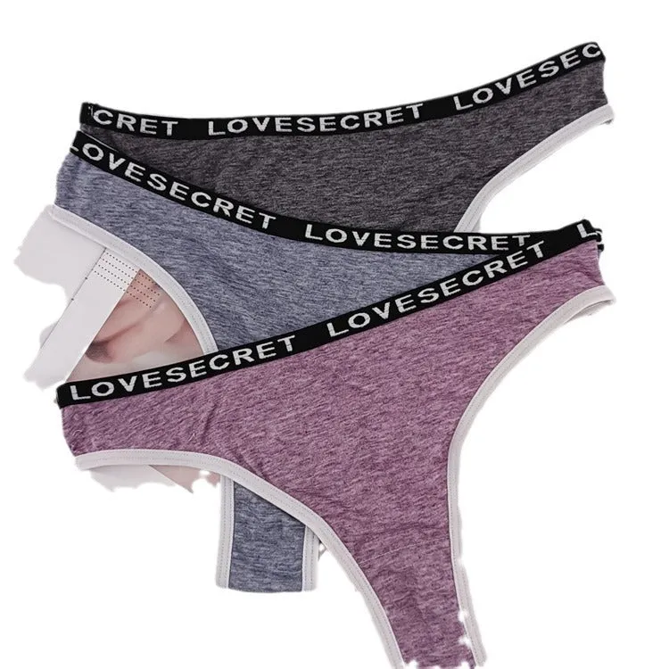 The Cotton Tease | Women's Low-Rise Cotton Thong Panties sold by Negative product image thumbnail 5