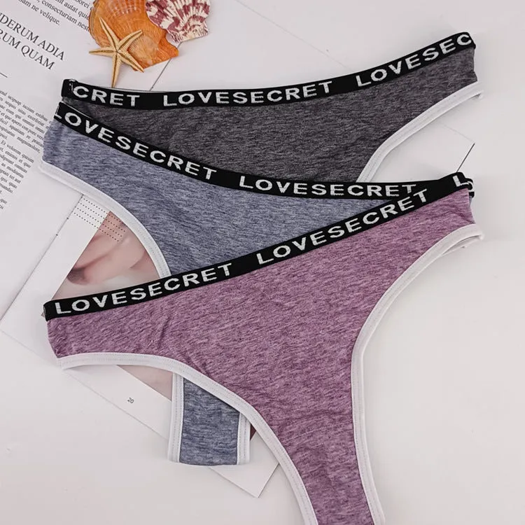 The Cotton Tease | Women's Low-Rise Cotton Thong Panties sold by Negative