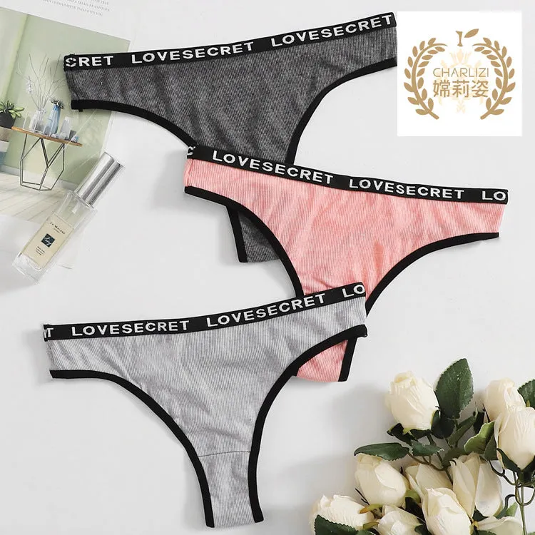 The Cotton Tease | Women's Low-Rise Cotton Thong Panties sold by Negative