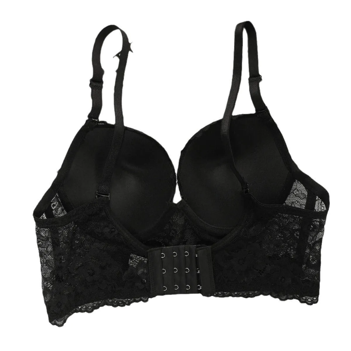 The Noir Lift | Women's Lace Underwire Push-Up Bra sold by Negative product image thumbnail 5