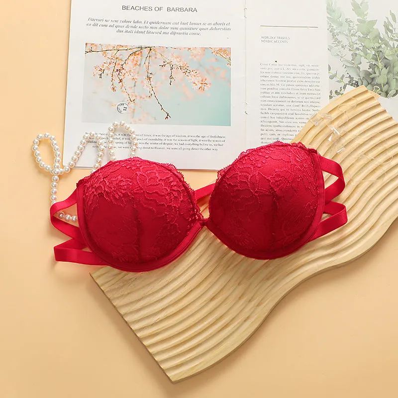 The Noir Lift | Women's Lace Underwire Push-Up Bra sold by Negative product image thumbnail 3