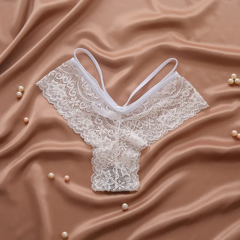 The Lace Whisper | Women's Lace Low-Rise Thong Panties sold by Negative product image thumbnail 4