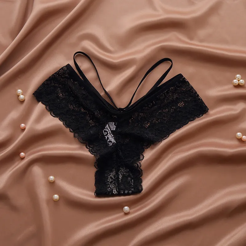 The Lace Whisper | Women's Lace Low-Rise Thong Panties sold by Negative product image thumbnail 2