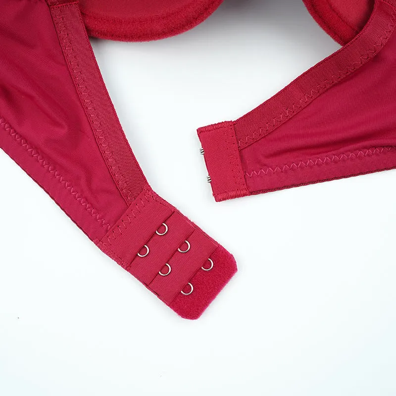 The Minimizer Lift | Red Lace Push-Up Bra for Fuller Bust sold by Negative product image thumbnail 4