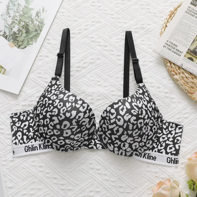 The Zebra Charm | Women's Zebra Print Underwire Push-Up Bra made by Negative