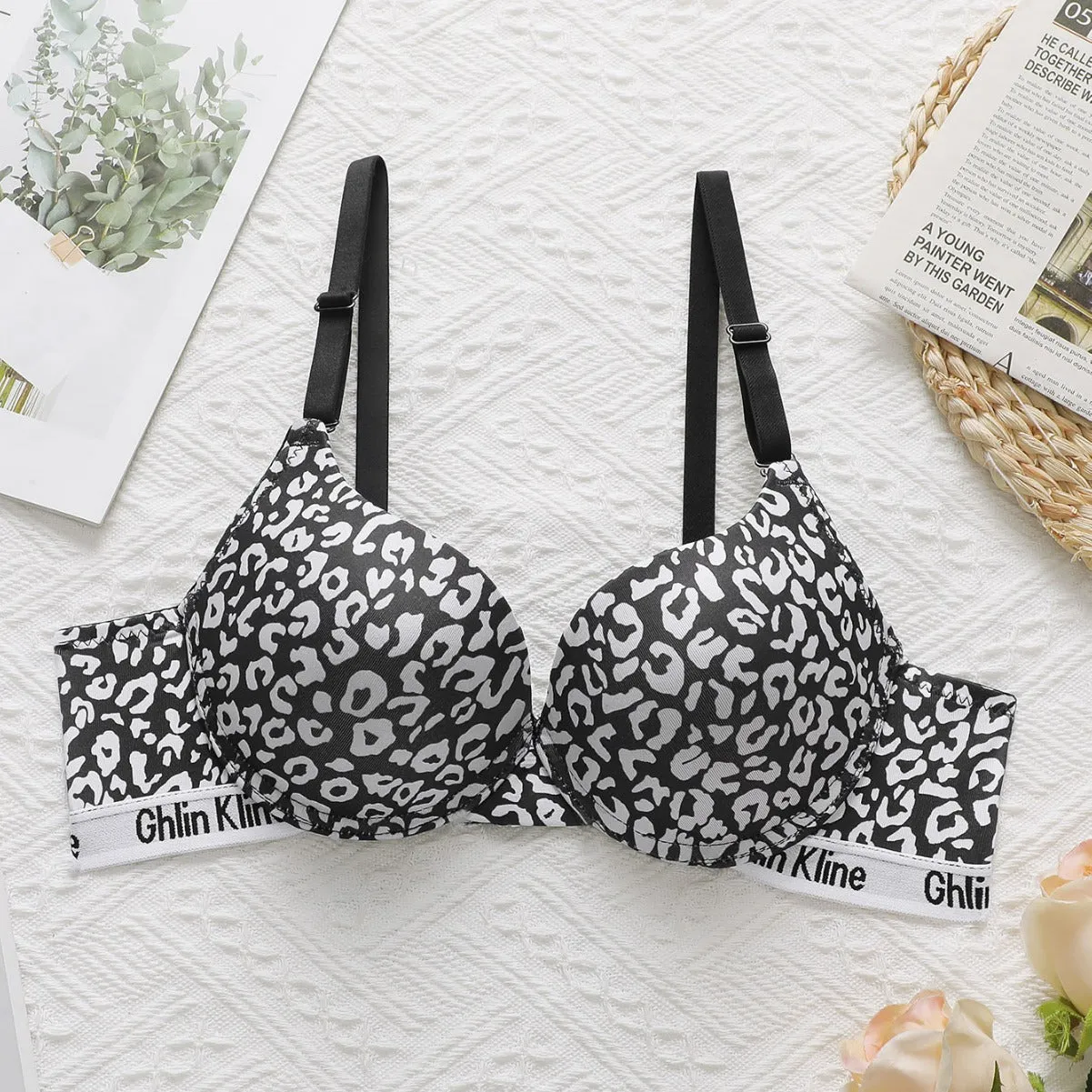 The Zebra Charm | Women's Zebra Print Underwire Push-Up Bra sold by Negative