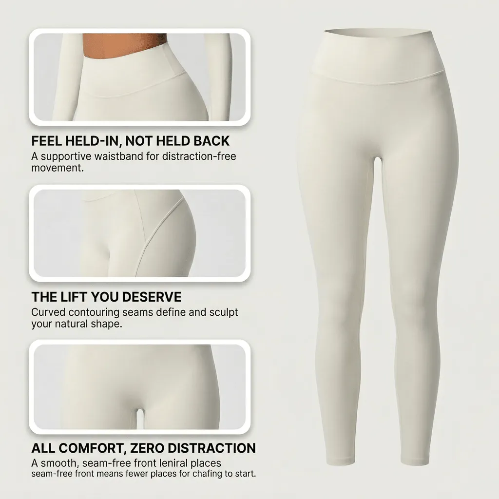 The Sculpted Seamless Trousers | Pro-Level Breathable Activewear Collection sold by Negative product image thumbnail 2
