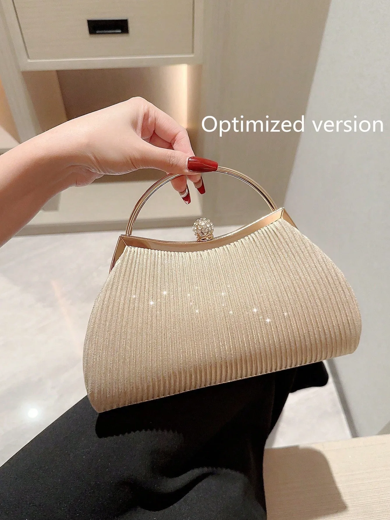 Luxury Sequin, Stylish, Shiny Fashionable Evening Clutch Bag sold by Negative product image thumbnail 2