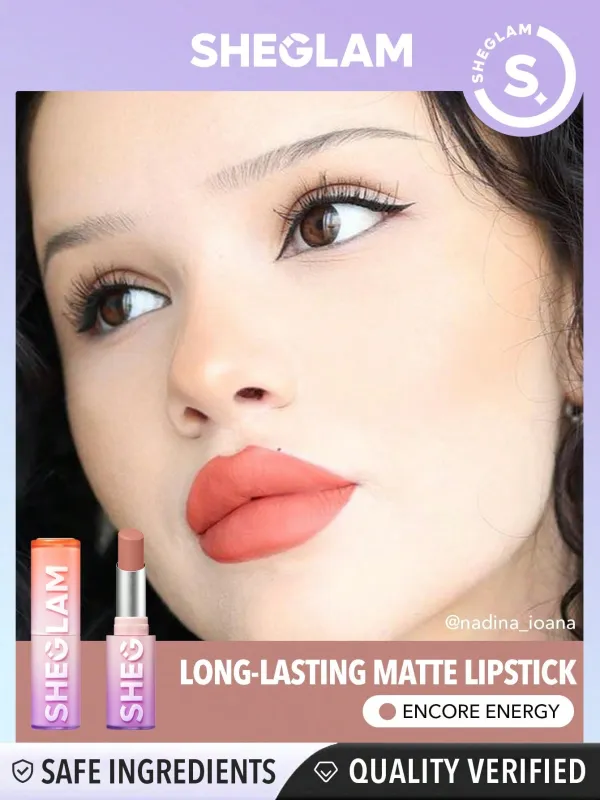 SHEGLAM Dynamatte Boom Long Lasting Matte Lipstick - Nude Shades made by Negative