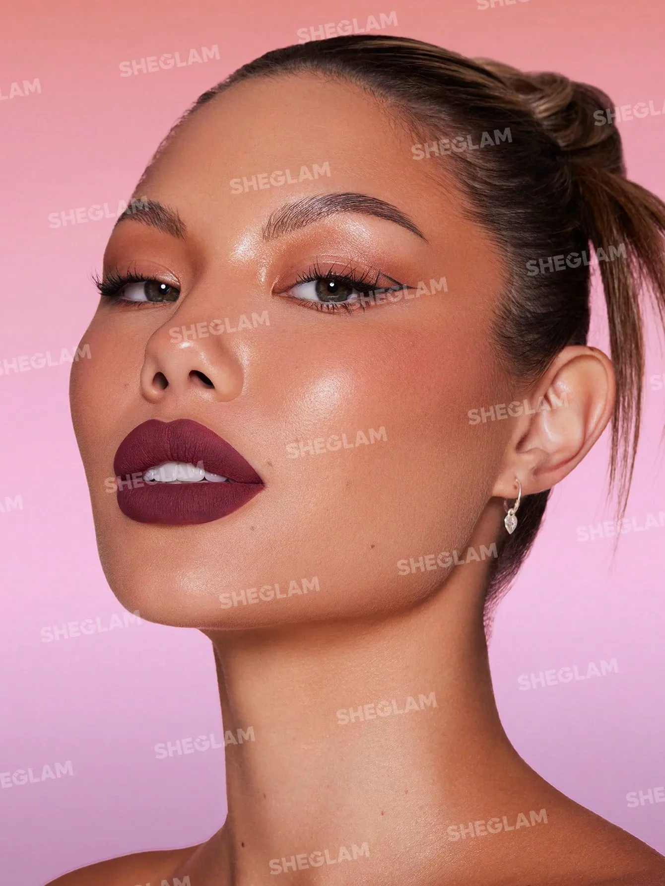 SHEGLAM Dynamatte Boom Long Lasting Matte Lipstick Brown & Purple sold by Negative product image thumbnail 3