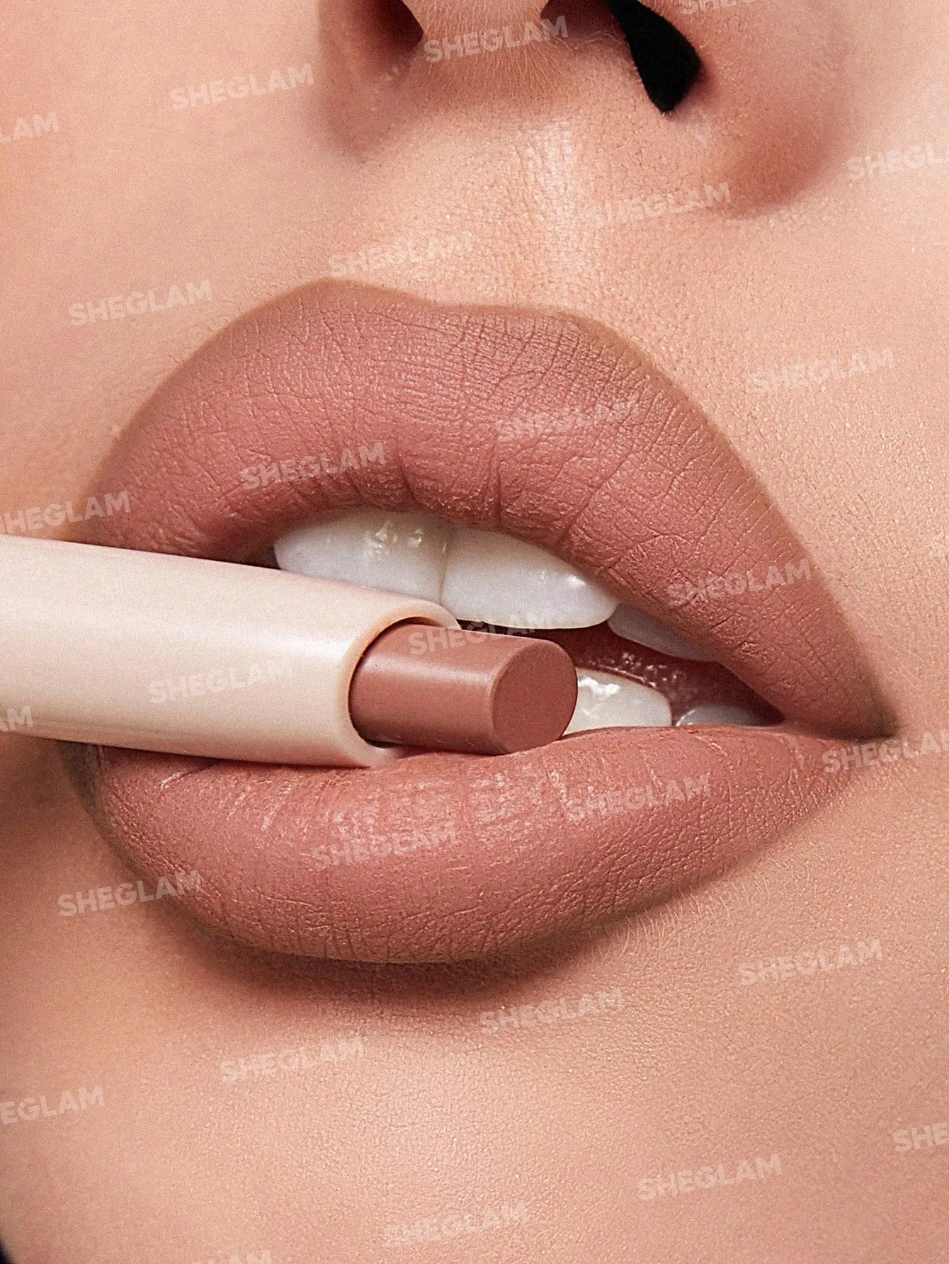 SHEGLAM 101 Lipstick & Liner Duo-Soft Chai 2-In-1 Matte Dual-Ended Lip Liner sold by Negative product image thumbnail 5