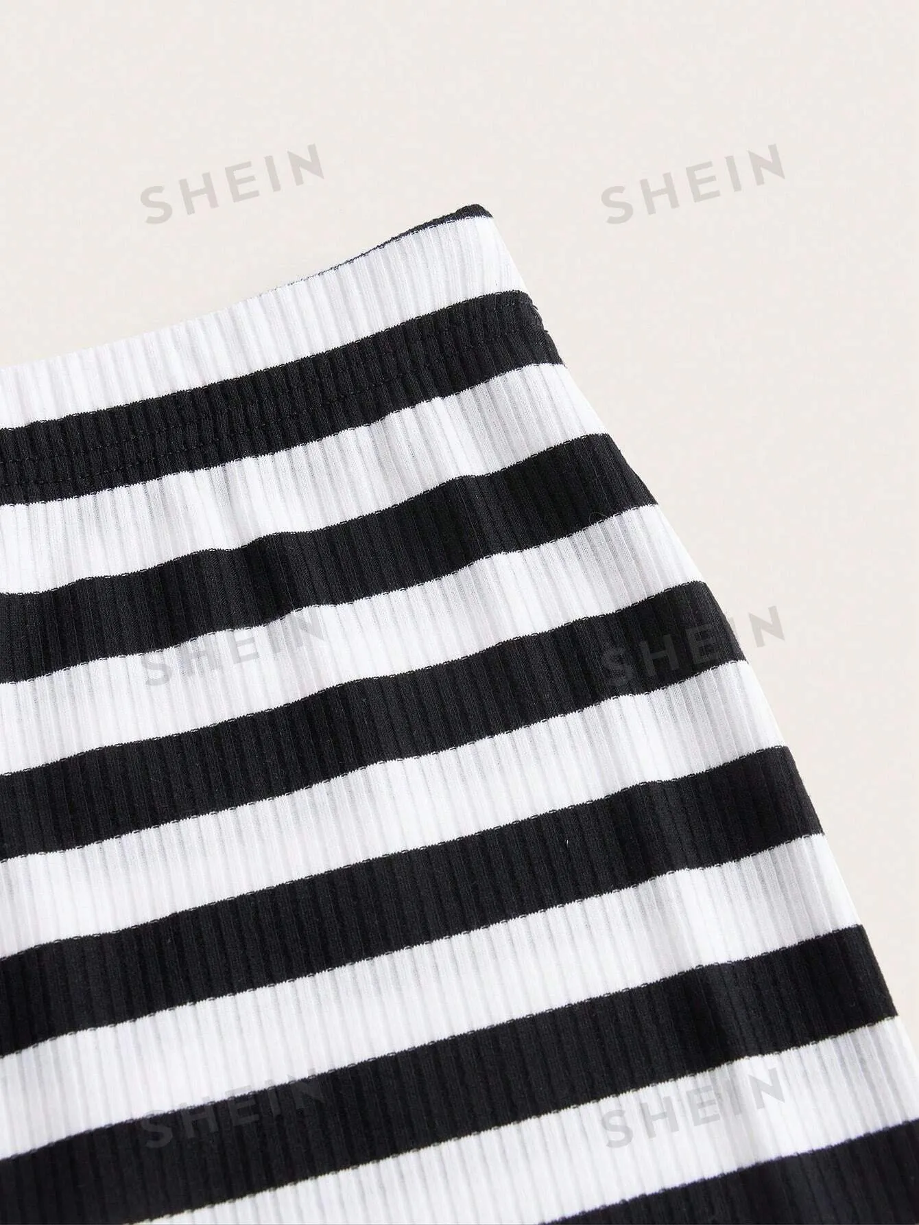 SHEIN EZwear Striped Tank Top & Skirt sold by Negative product image thumbnail 3