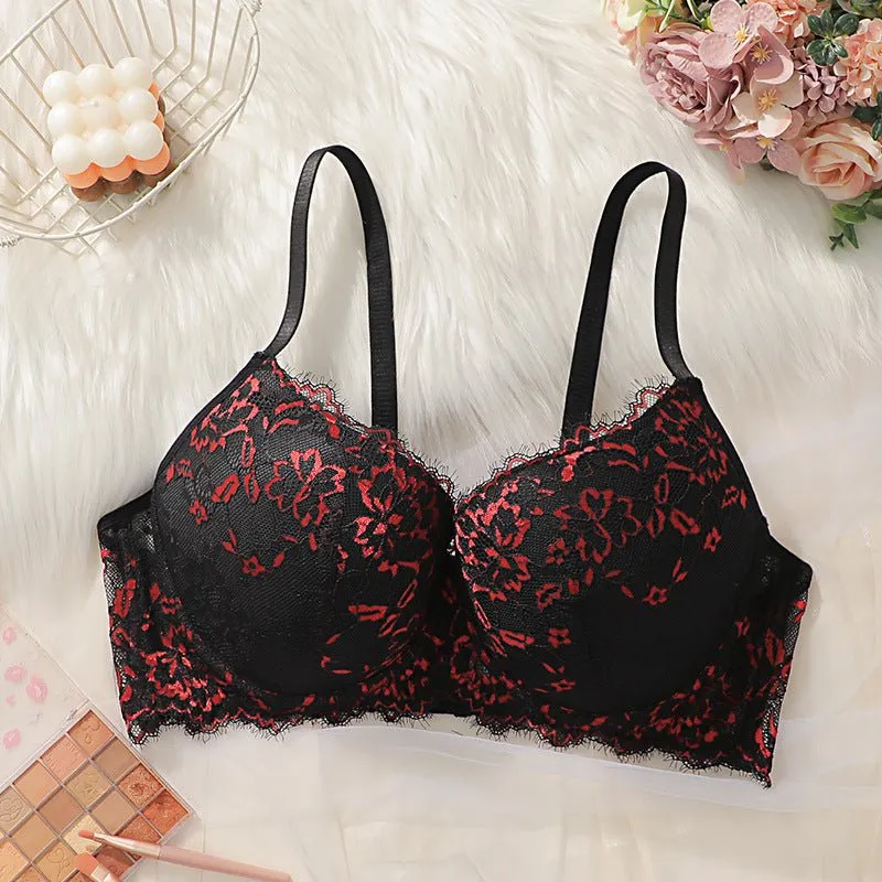 The Noir Rouge | Plus-Size Lace Push-Up Full-Coverage Bra (FD) sold by Negative product image thumbnail 2
