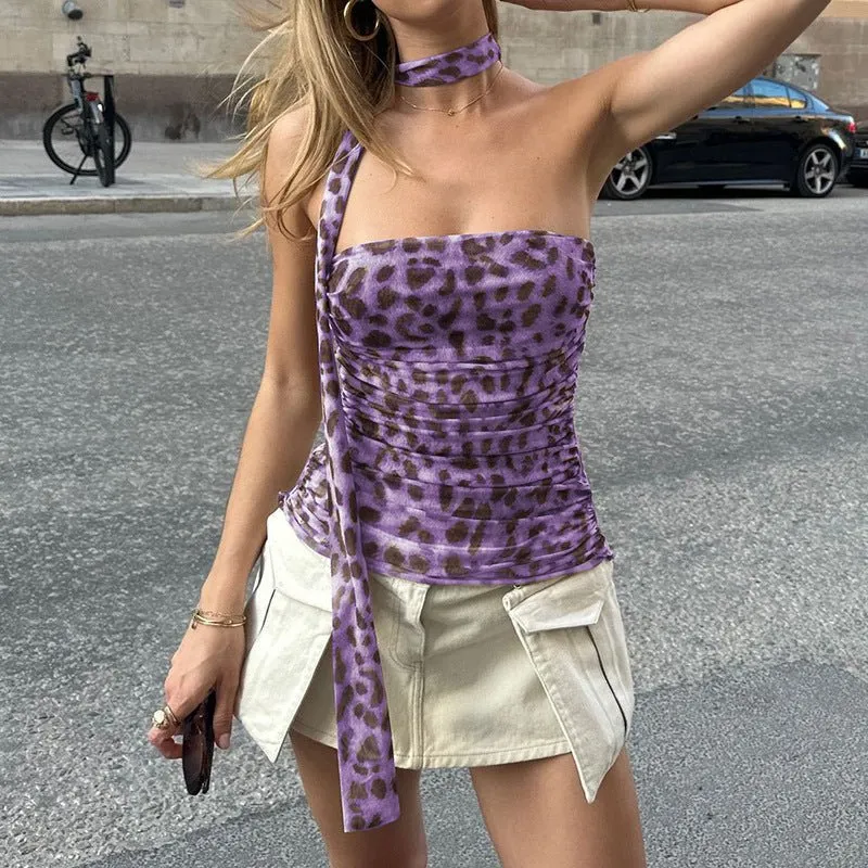 The Leopard Spice | Leopard Print Strapless Tube Crop Top (FD) sold by Negative product image thumbnail 3
