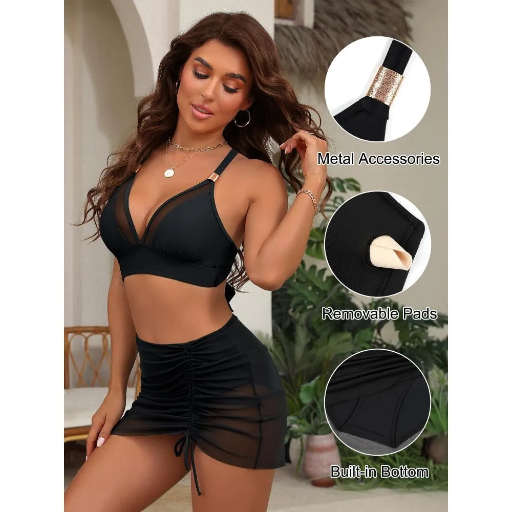 The Riviera Sculpt | High-Waist Mesh Skirted Bikini (FD) sold by Negative product image thumbnail 2
