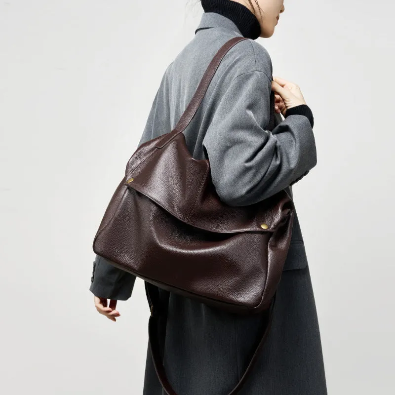 Large Soft Leather Tote Bag made by Negative
