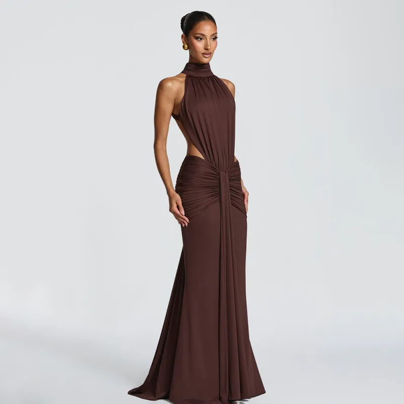 Halter Neck Fishtail Evening Gown made by Negative