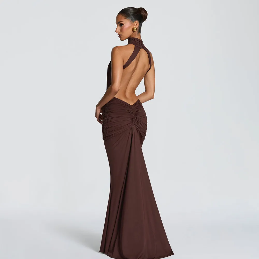 Halter Neck Fishtail Evening Gown sold by Negative product image thumbnail 2