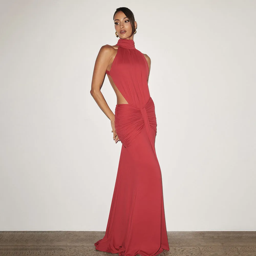 Halter Neck Fishtail Evening Gown sold by Negative product image thumbnail 3