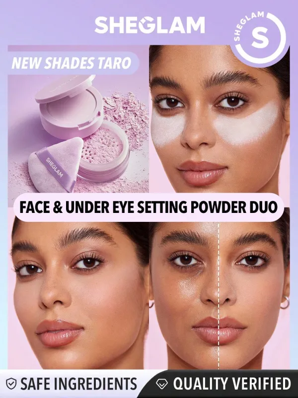 SHEGLAM Insta-Ready Face & Under Eye Setting Powder Duo made by Negative
