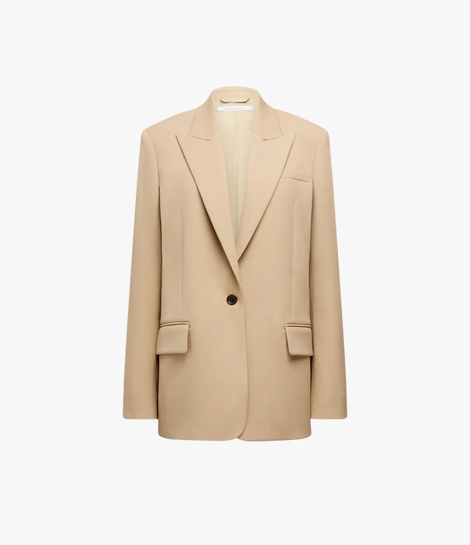 Wool Tailored Jacket | Camel sold by Another Tomorrow product image thumbnail 5