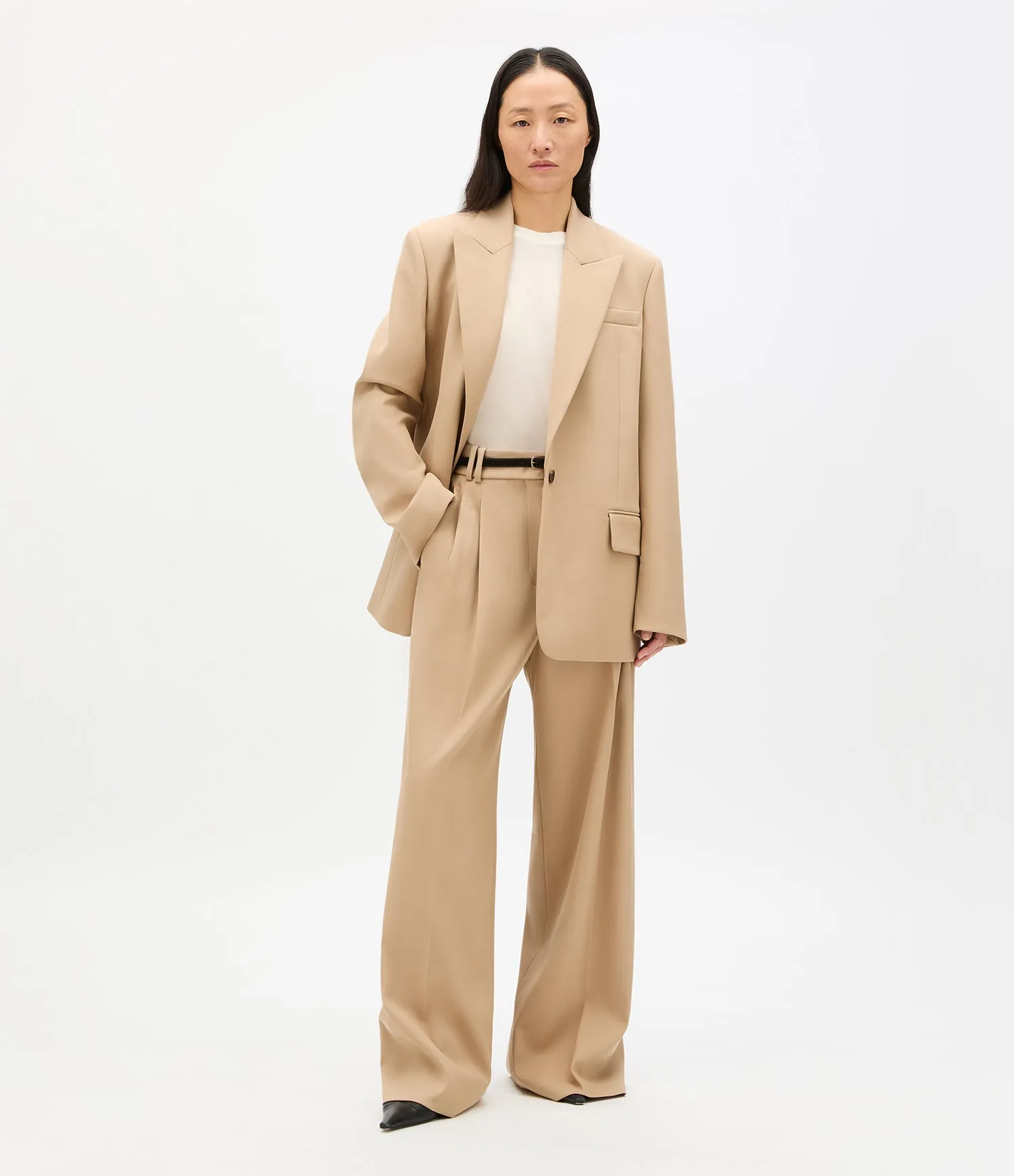 Wool Tailored Jacket | Camel sold by Another Tomorrow
